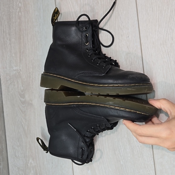 Doc Dr.Martens Kids  Ankle Tractor Platform Chunky Leather Boots shoes 2 - Picture 10 of 12